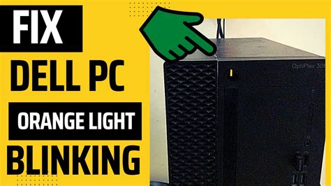 dell amber light blinking 4 times.